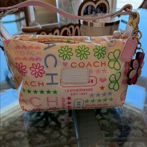Coach Multicolor Graphic Shoulder Bag